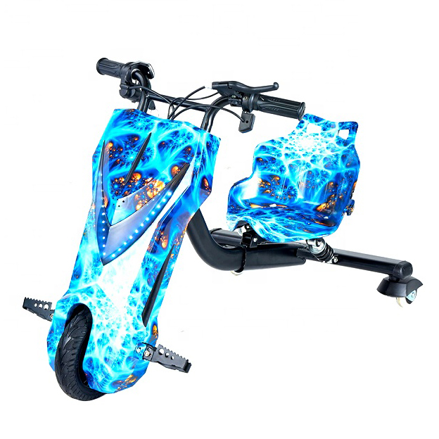 3 Wheel Electric Scooter electric mini drift trike electric kids tricycle 200W drift flashing bike for sales