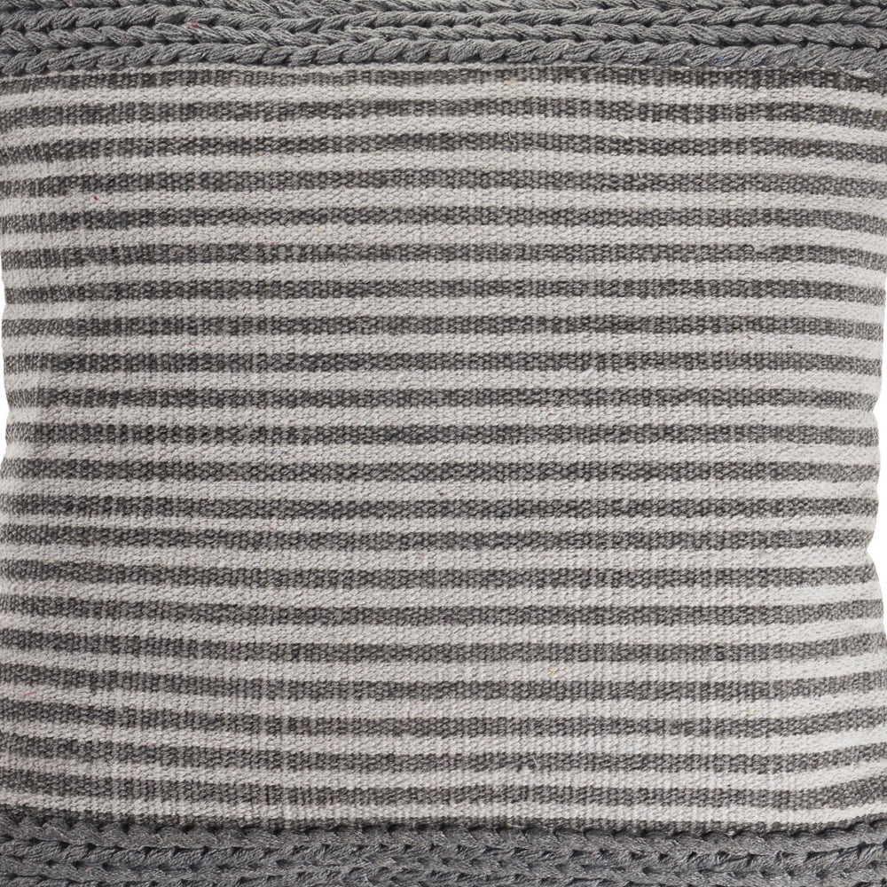 Lr Home Farmhouse Striped And Textured Gray / Ivory 20