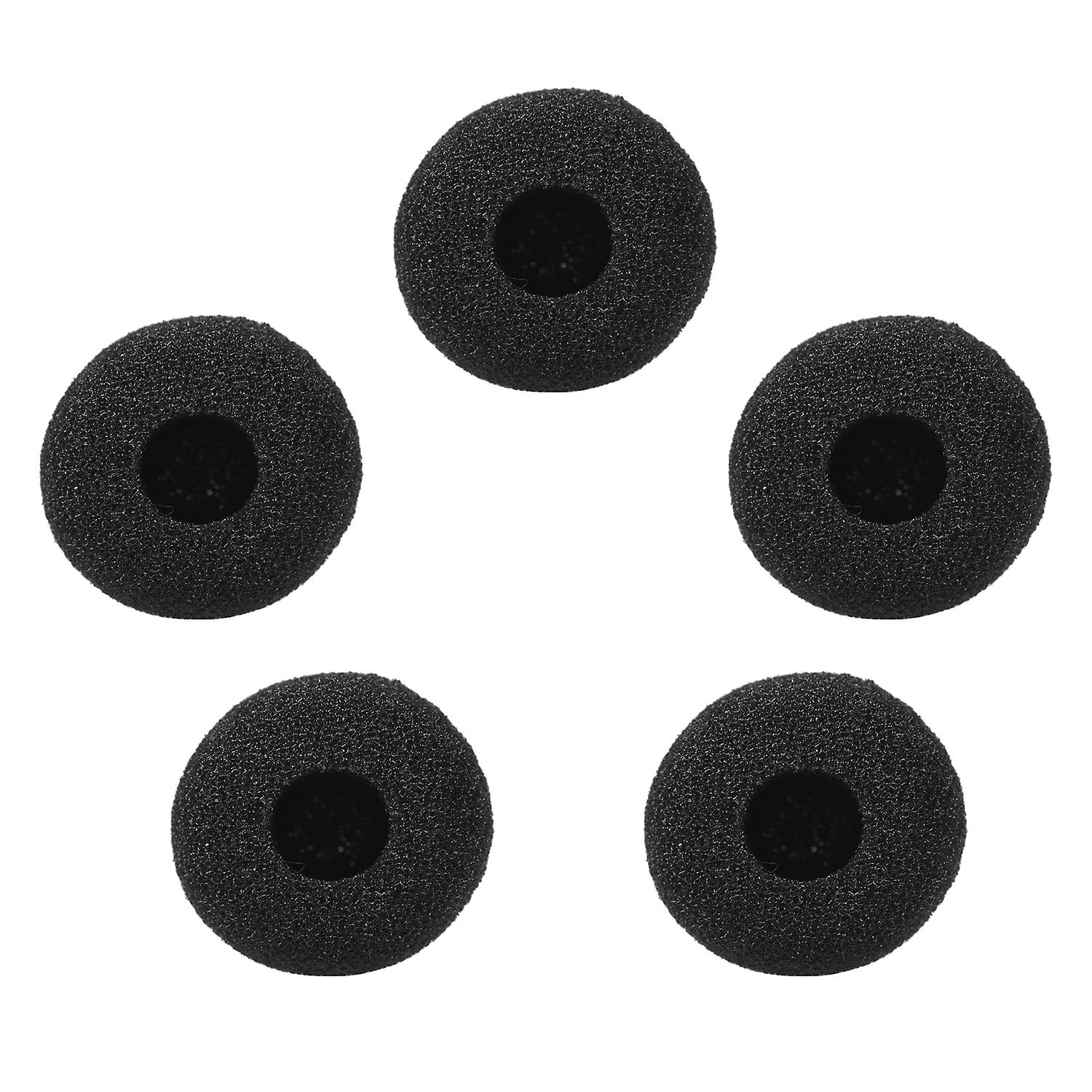 Mini Microphone Windscreens Mic Foam Covers For Lapel Headset Microphone Black， Pack Of 5pcs Black A Type