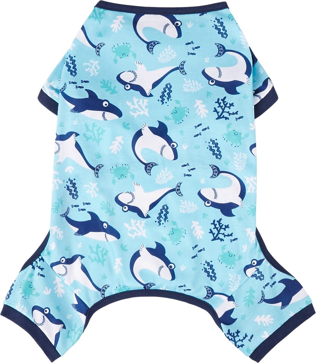 Frisco Happy Shark Dog and Cat Jersey PJs