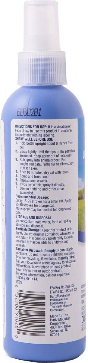 Hartz UltraGuard Topical Flea and Tick Spray for Cats