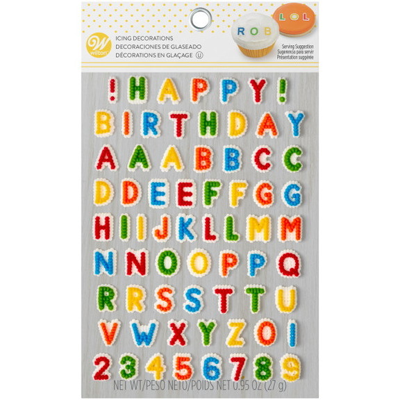 Wilton 710 6042 Happy Birthday Letters and Numbers...