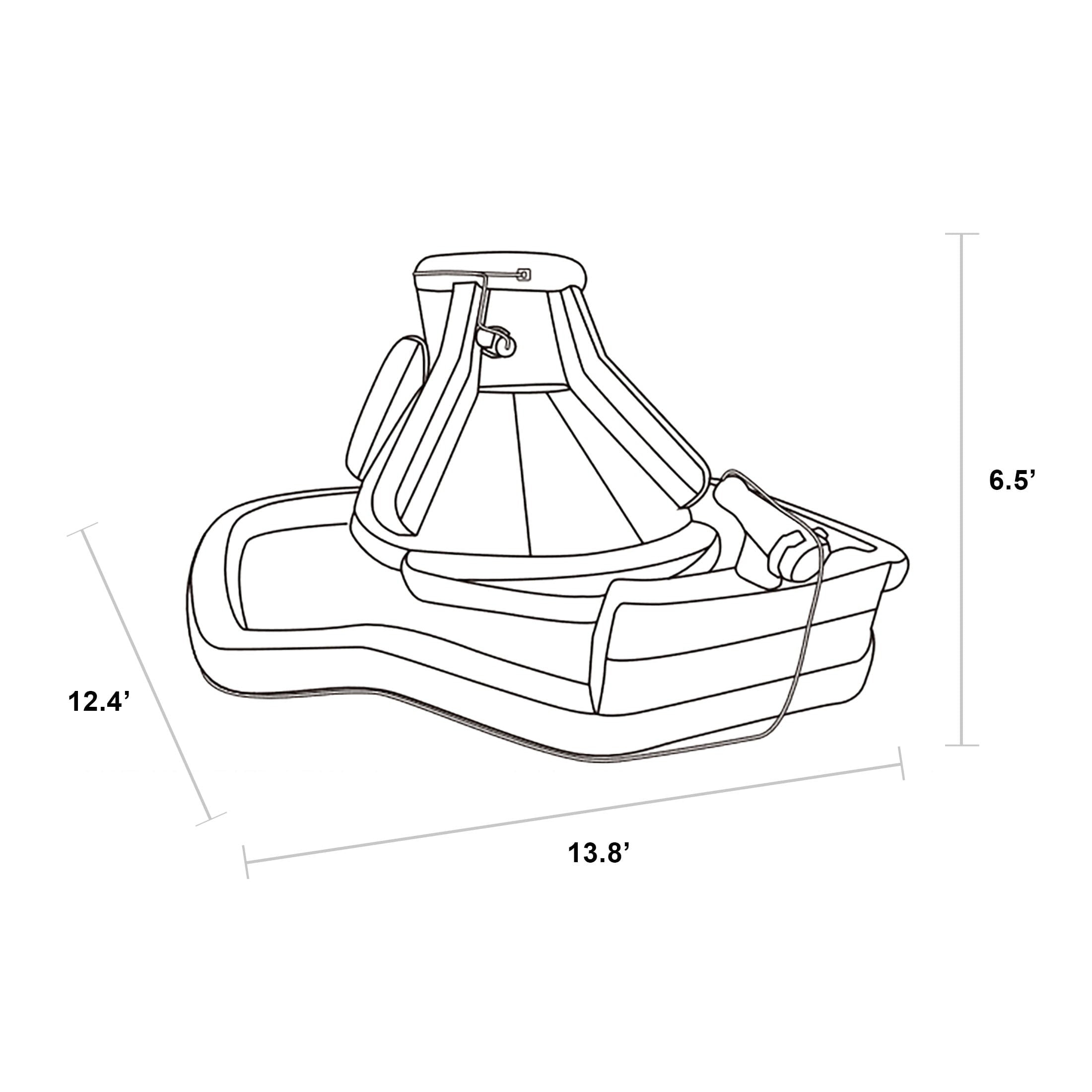 Sportspower Battle Ridge 13.8' Inflatable Water Slide