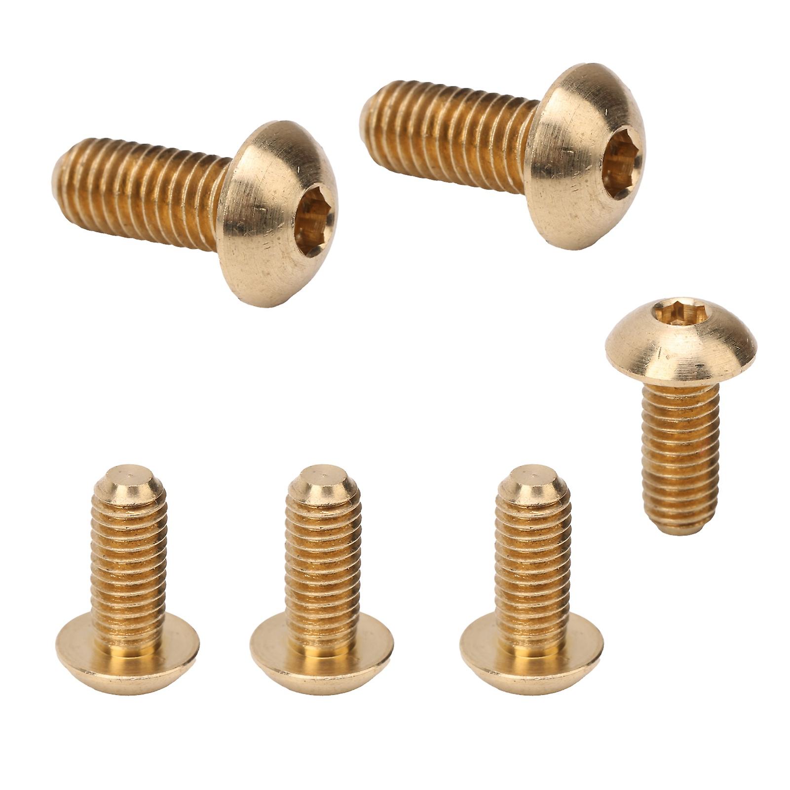 50Pcs Round Hex Socket Screw Copper Fastener Hardware Tools Industrial Supplies M5M5x12mm