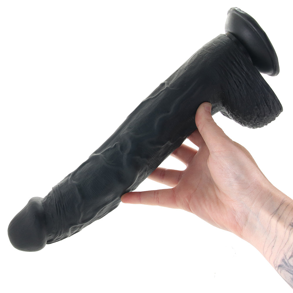 Master Cock Hung Harry 11.75 Inch Ballsy Dildo in Black