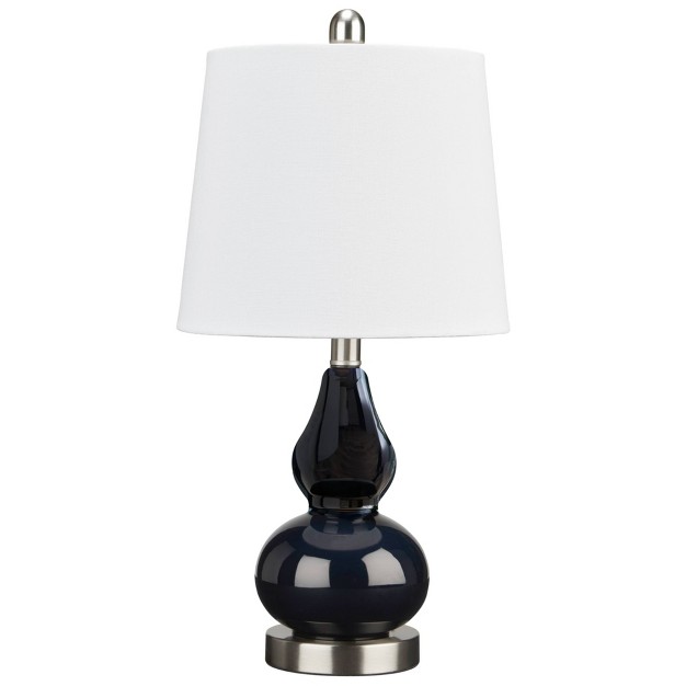 Makana Glass Table Lamp Navy Signature Design By Ashley