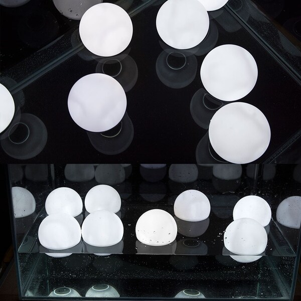 2/6/12Pcs LED Color Floating Ball Mood Light Garden for Pool Ponds and Parties 8cm/3inch