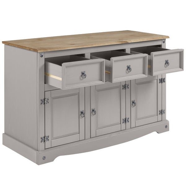 Wood Buffet Sideboard Corona Gray | Furniture Dash