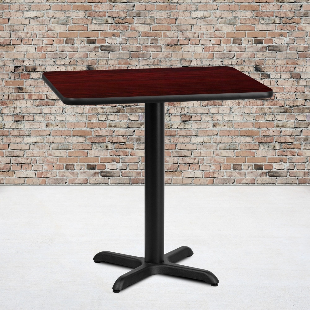 24'' x 30'' Rectangular Laminate Table Top with 22'' x 22'' Table Height Base   24\