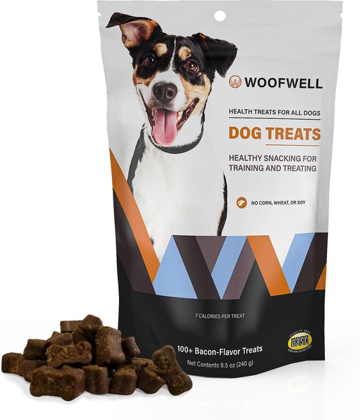 WoofWell Bacon Flavor Soft and Chewy Dog Treats， 8.5-oz bag