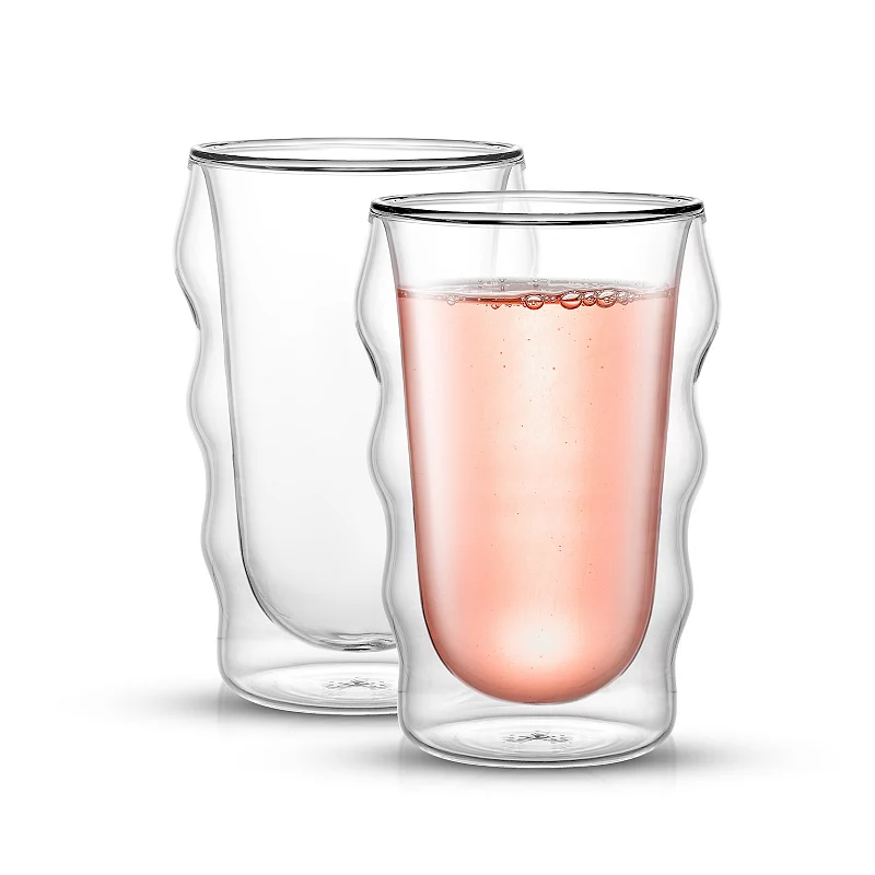 JoyJolt Christian Siriano 2-piece Double-Wall Insulated Glass Set