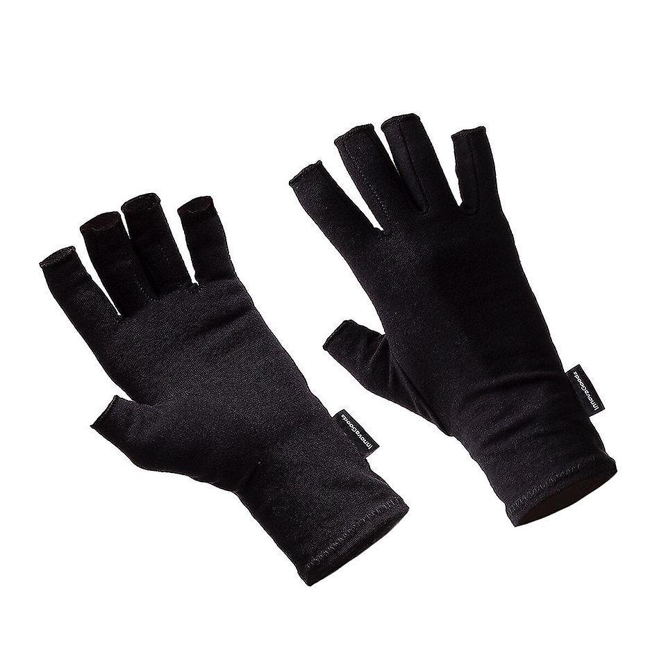 2x Arthritis Gloves / Compression Gloves - Black - S