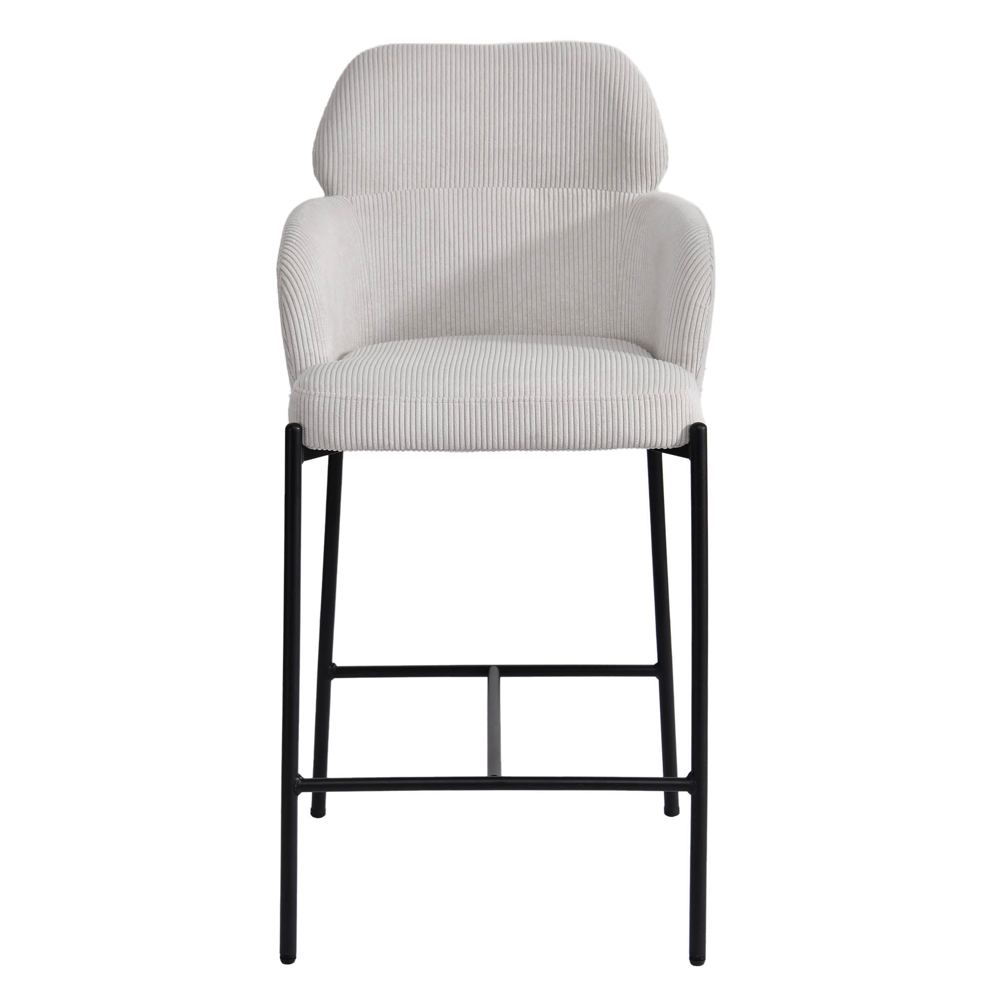 Allegra Counter Stool - Corduroy White