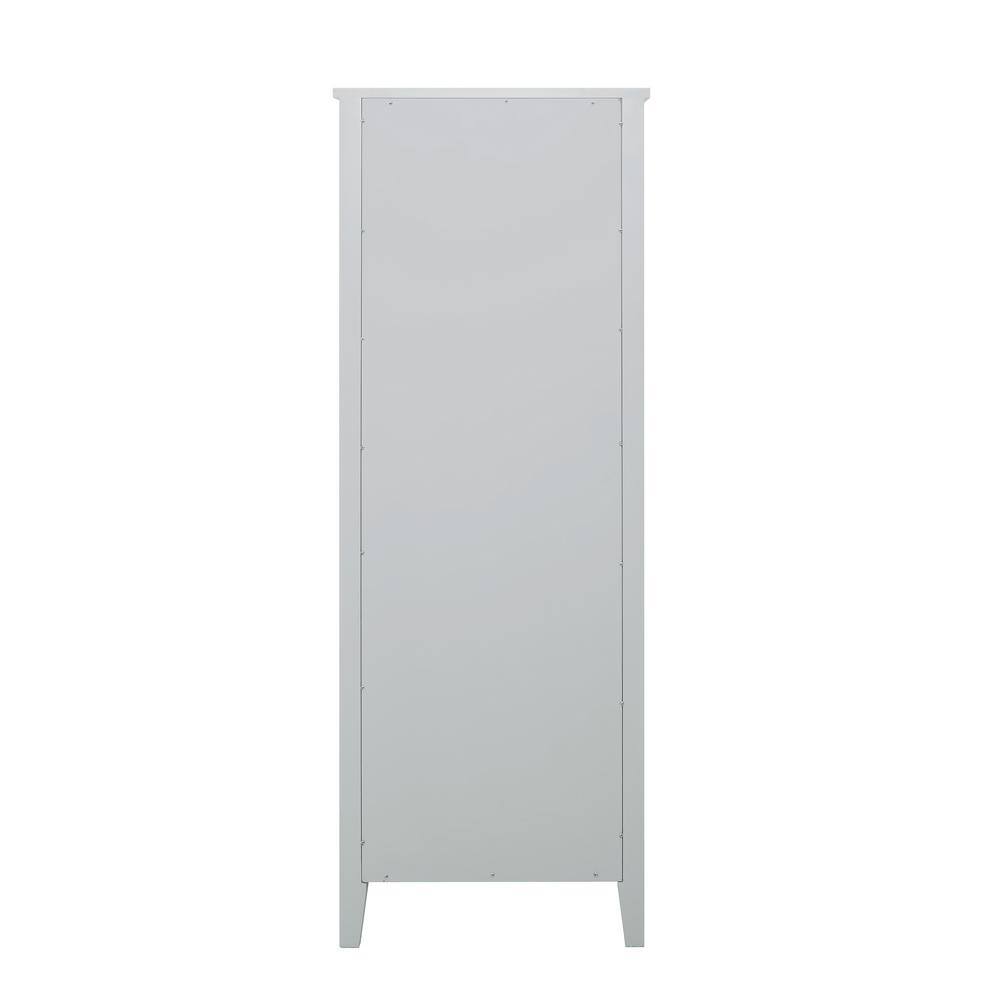 Home Decorators Collection Sturgess 23 in. W x 16 in. D x 62 in. H Linen Cabinet in Dove Gray 19111-LT23-DG