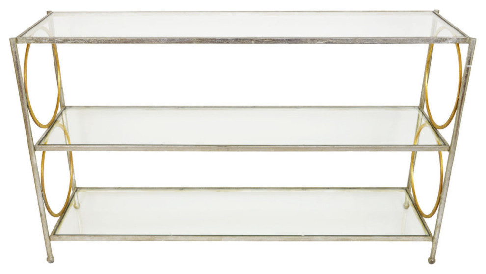 Abner Silver  ampGold Console   Contemporary   Console Tables   by Virgil Stanis Design  Houzz