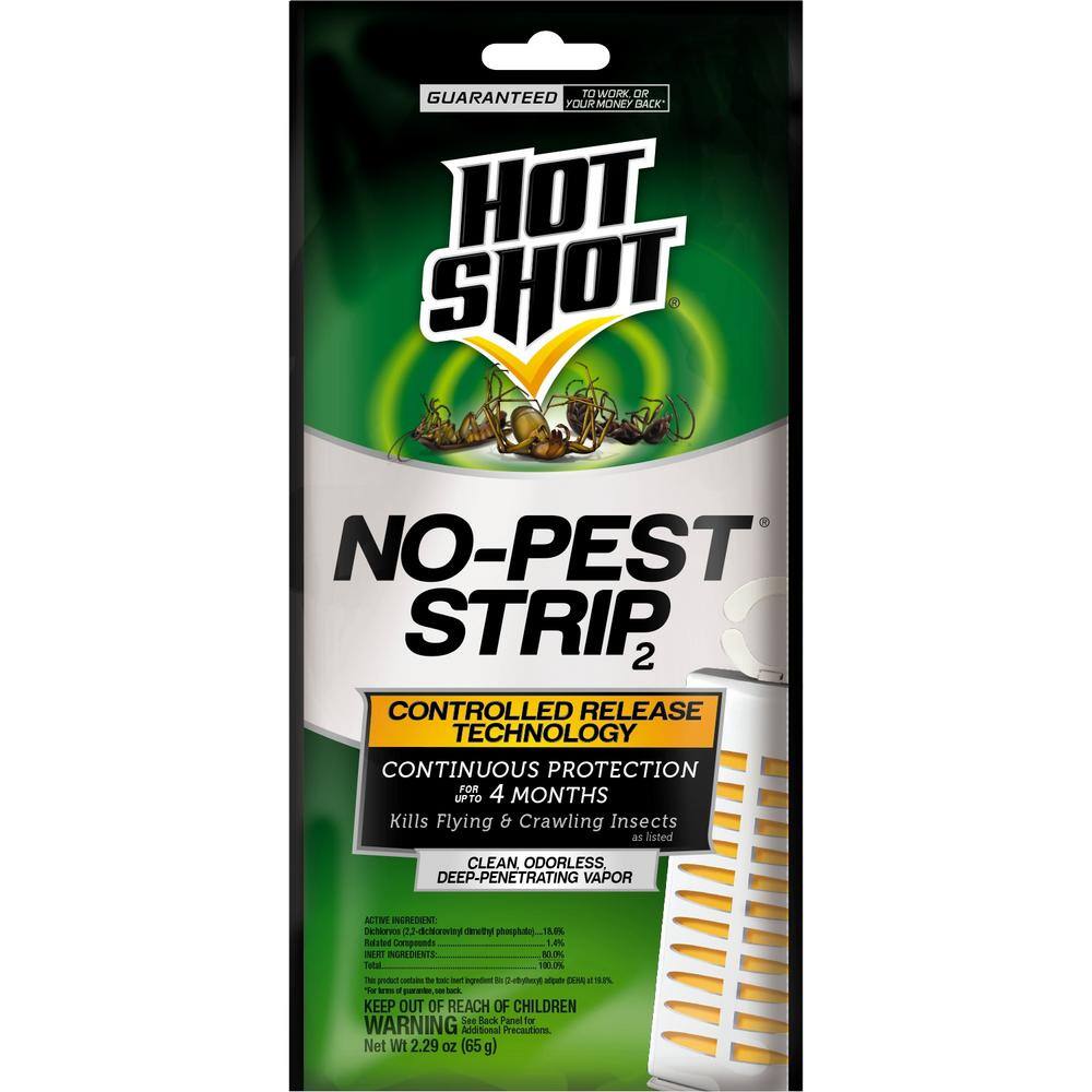 Hot Shot 2.29 oz. No-Pest Strip Flying and Crawling Insect Killer HG-5580-10