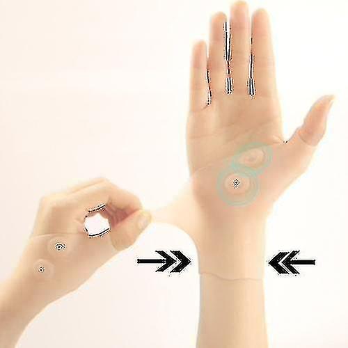 Magnetic Therapy Wrist Hand Thumb Support Glove Silicone Arthritis Pressure Corrector Massage