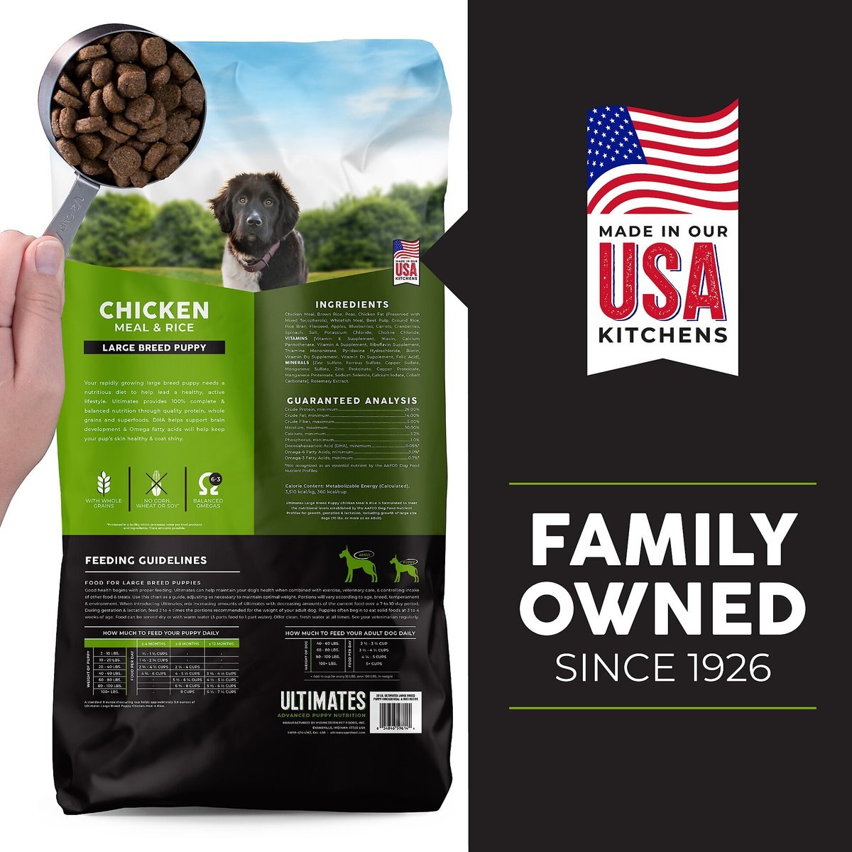 Pro Pac Ultimates Chicken Meal and Brown Rice Large Breed Puppy Dry Dog Food