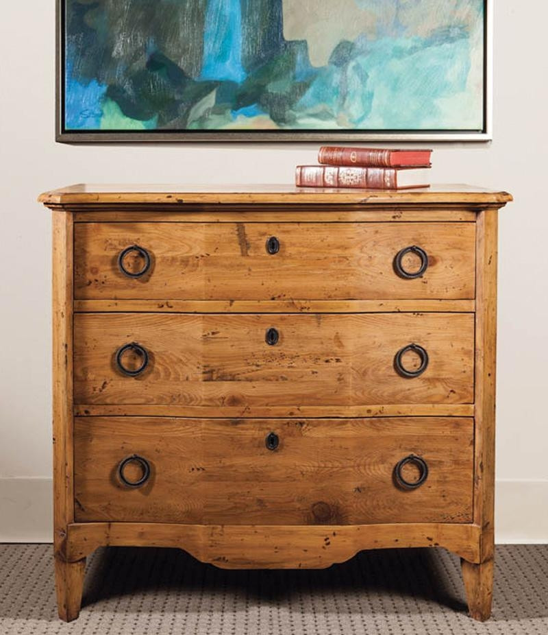 Chest of Drawers Port Eliot French Breakfront Angle Side Posts Pine   Transitional   Accent Chests And Cabinets   by EuroLuxHome  Houzz