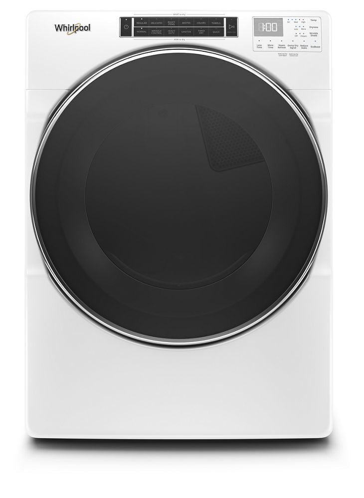 Whirlpool WED8620HW 7.4 Cu. Ft. Front Load Electric Dryer With Steam Cycles