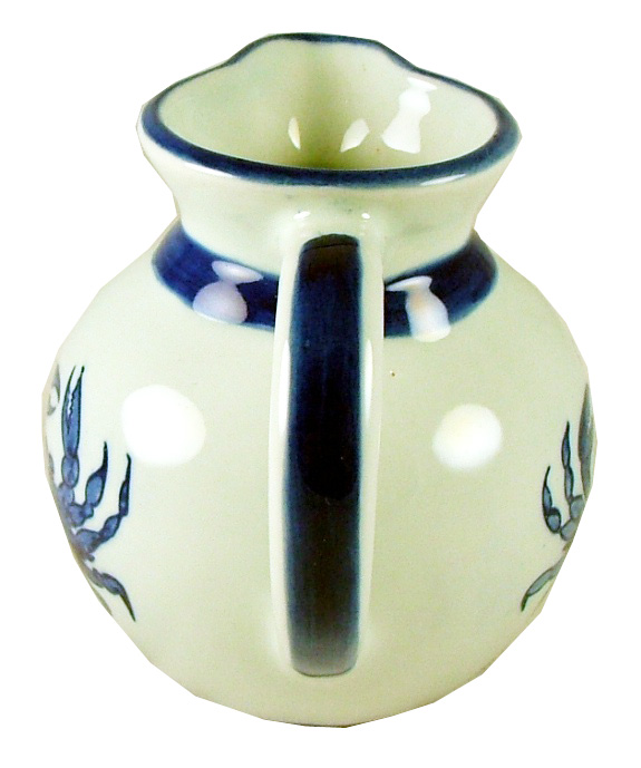 Chesapeake Blue Crab Porcelain Coffee Creamer 4 inch