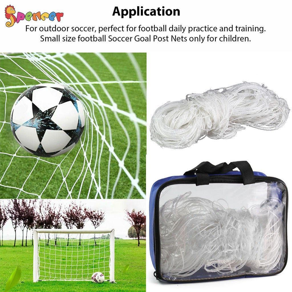 Spencer 7.8 X 5.9ft Portable Football Soccer Goal Post Net Outdoor Sports Football Training Kickback Soccer Net for Kids (Net Only)