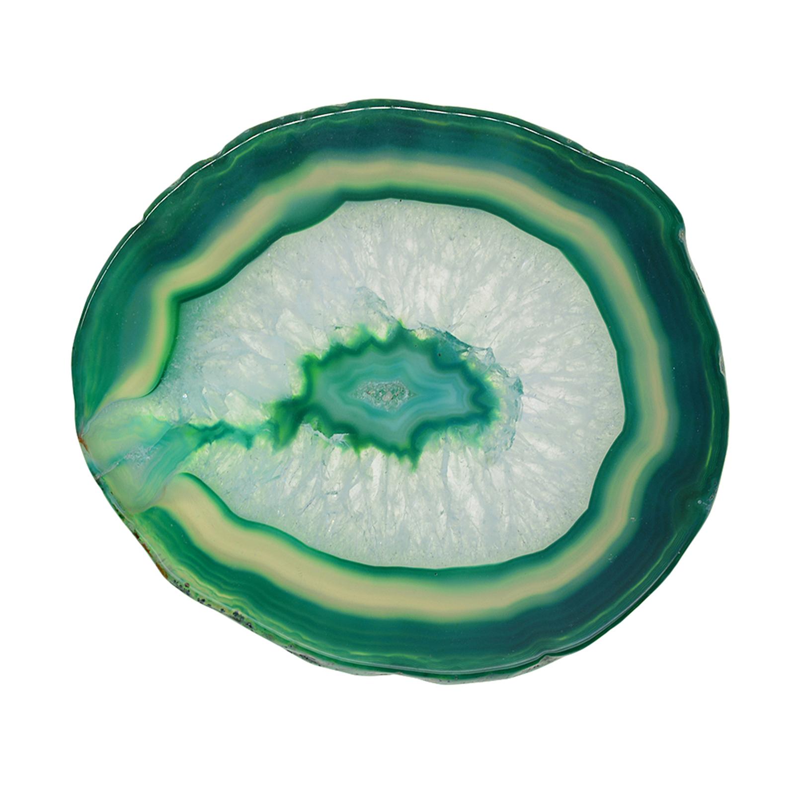 Set of 2 Slices Geode ，Beverage Coasters Cup Mat，Irregular