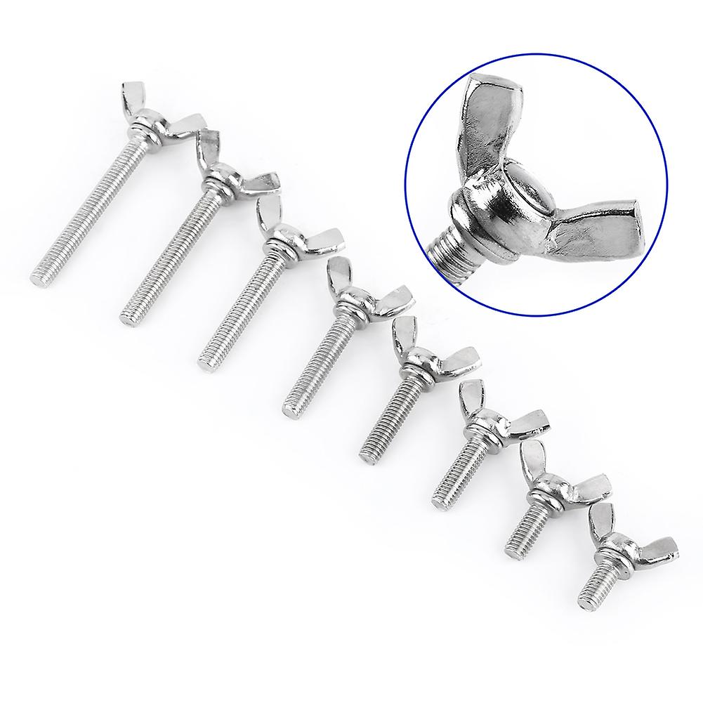 5 Pcs M5 Wing Bolts Wing Screw Stainless Steel Wing Bolts Screw Thumb Hand Screws[m5*35mm]