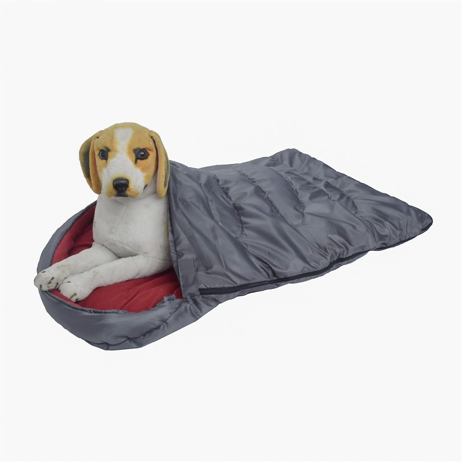 Dog Sleeping Bag， Large Dog Sleeping Bag， Able Waterproof Warm Pet Dog Bed Mat Pad With Storage Bag For Travel Camping Hiking Backpacking，a