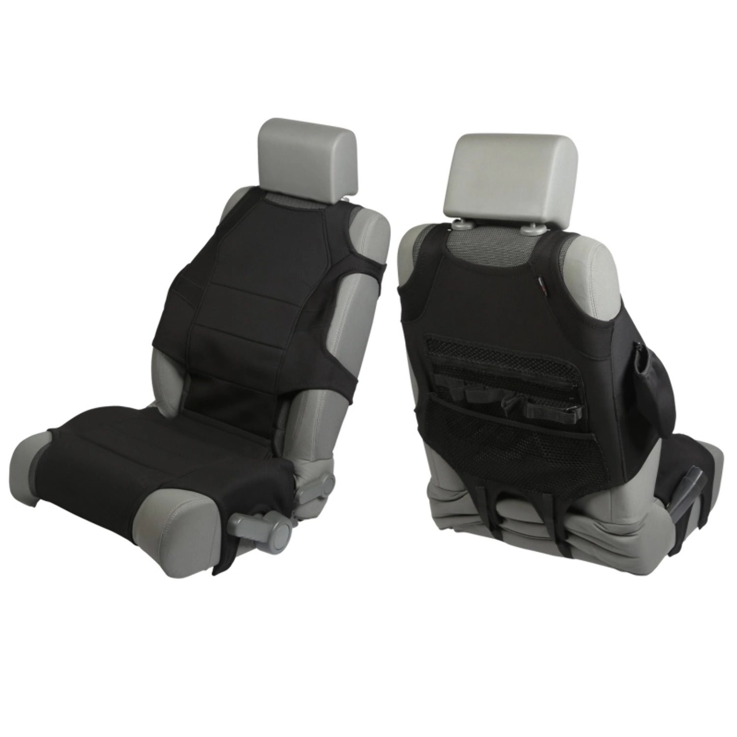 Rugged Ridge 13235.30 Seat Protector Vest Kit， Neoprene， Black; 07-21 Jeep Wrangler / 20-21 Gladiator