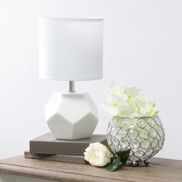 Simple Designs Round Prism Mini Table Lamp