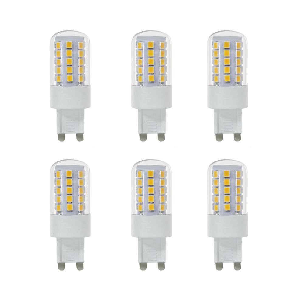 Feit Electric 40-Watt Equivalent Bright White (3000K) T4 G9 Bi-Pin Base Decorative LED Light Bulb (6-Pack) BP40G9830LEDHDRP6