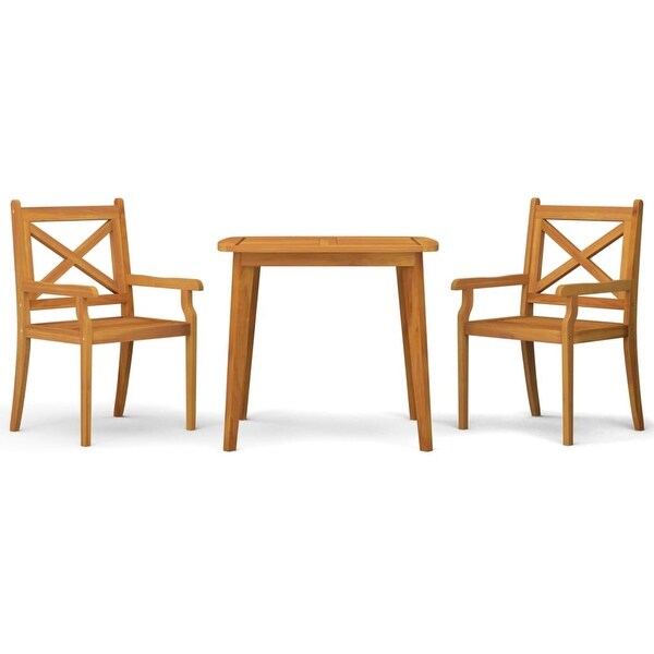 vidaXL 3/5/7/9 Piece Patio Dining Set Solid Wood Acacia