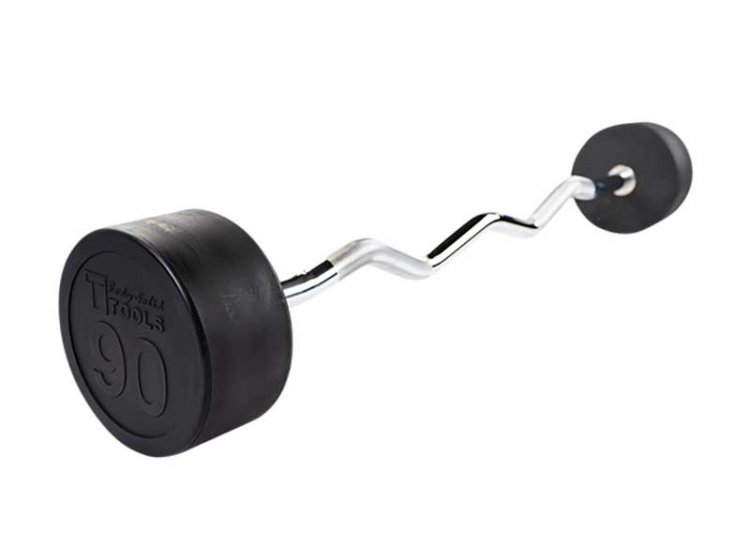 Body-Solid 90 lb Fixed Weight EZ Curl Barbell