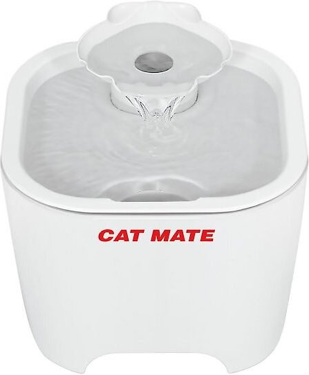 Cat Mate Shell Plastic Dog and Cat Fountain， 100-oz