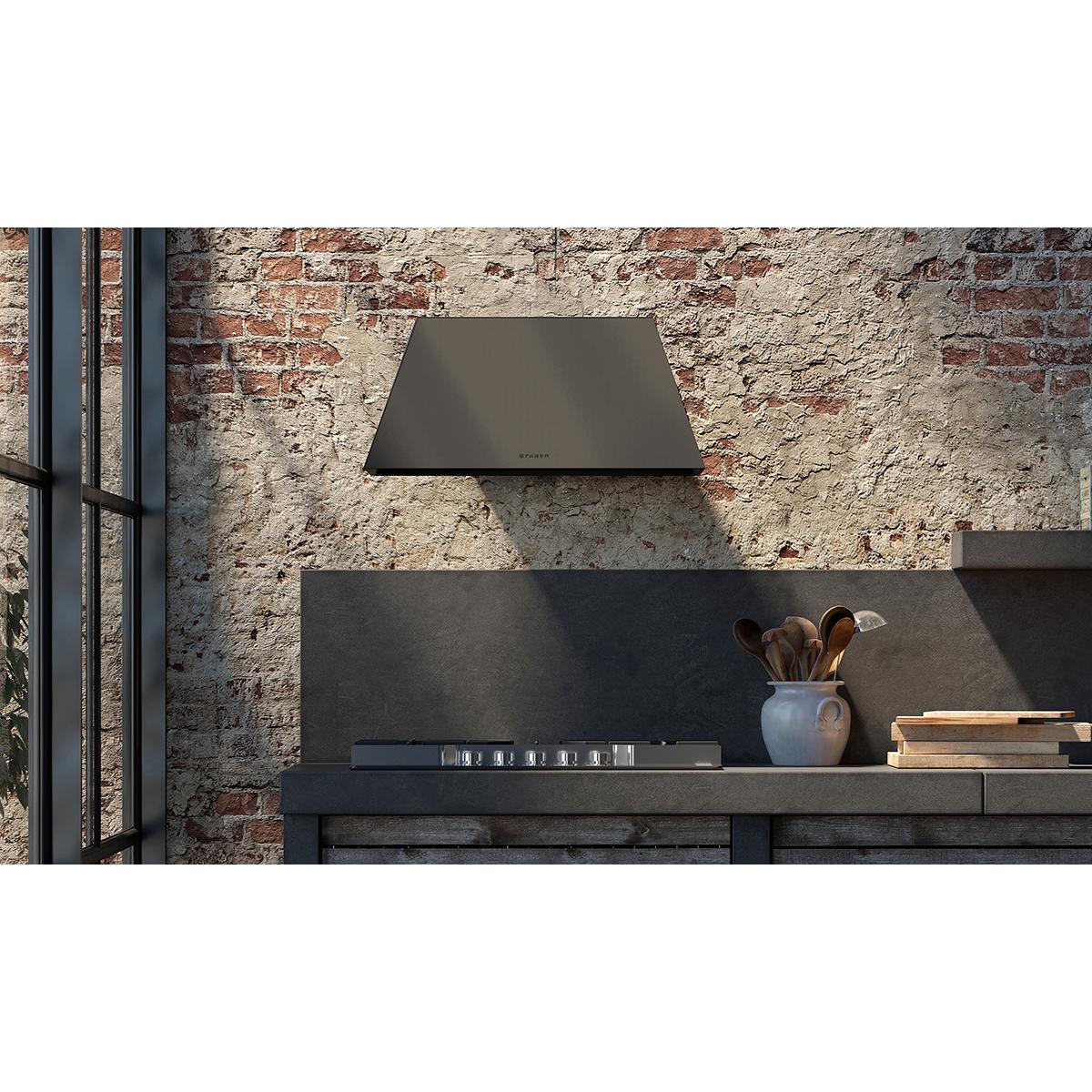 Faber 28-inch Chloe Wall Mount Range Hood CHLO28BK600