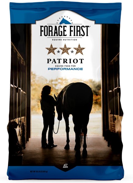 ADM Patriot Performance Horse Feed， 50-lb bag