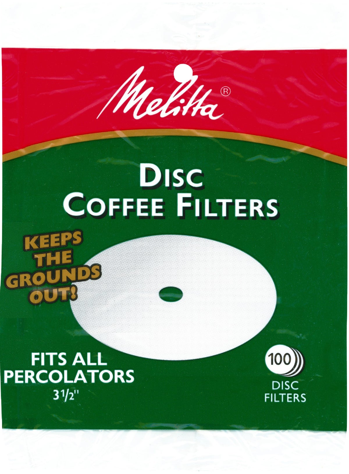 Melitta Disc Coffee Filter Over 2 Cup White