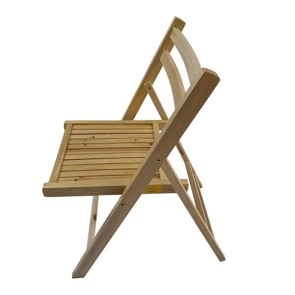 Furniture Slatted Wood Folding Special Event Chair ，Set of 4