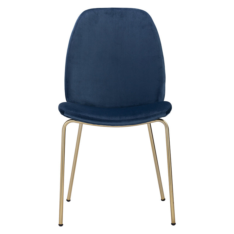 ADELIA Dining Chair - Blue Velvet