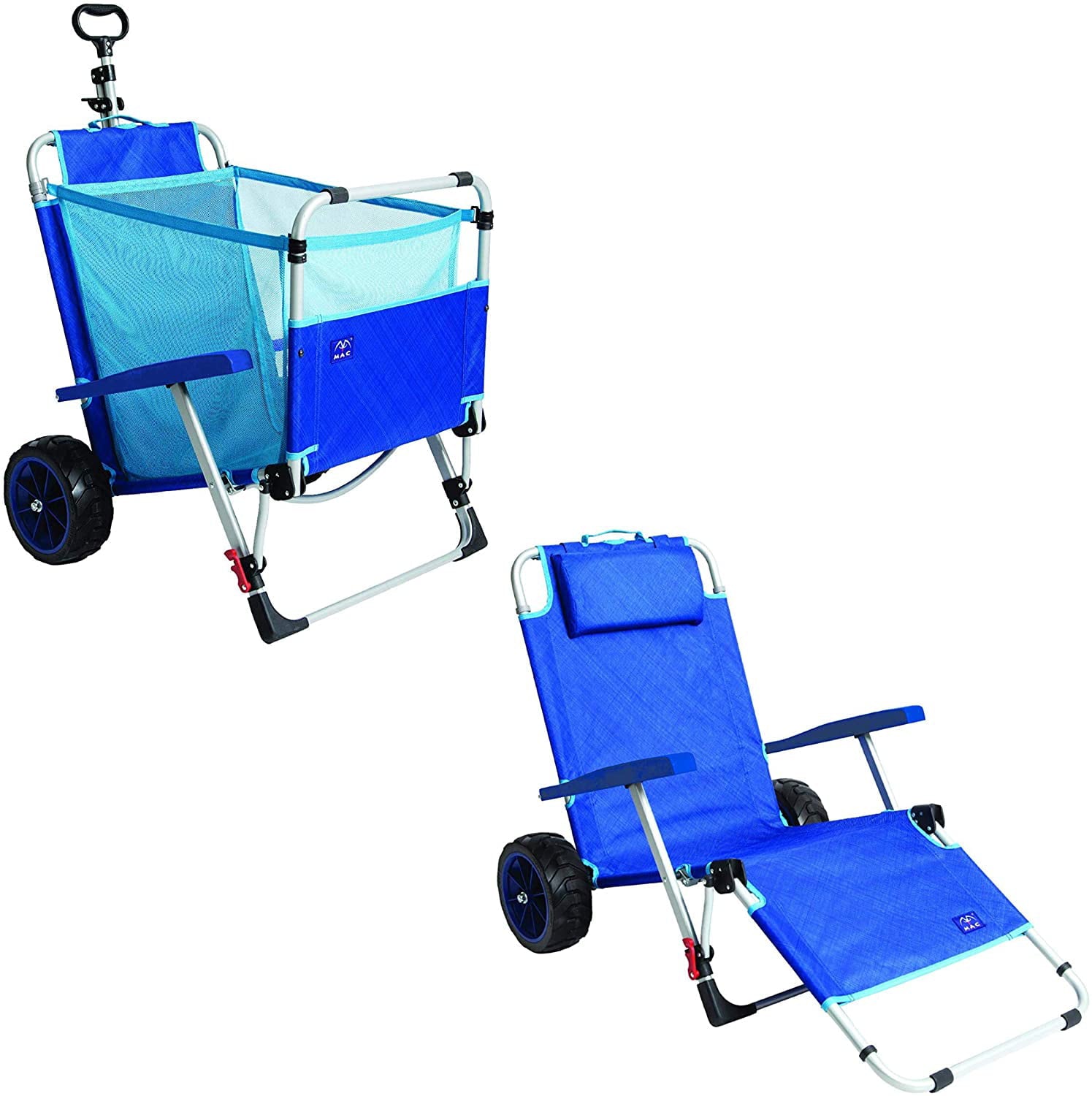 MacSports Beach Day Lounge Combo Cart