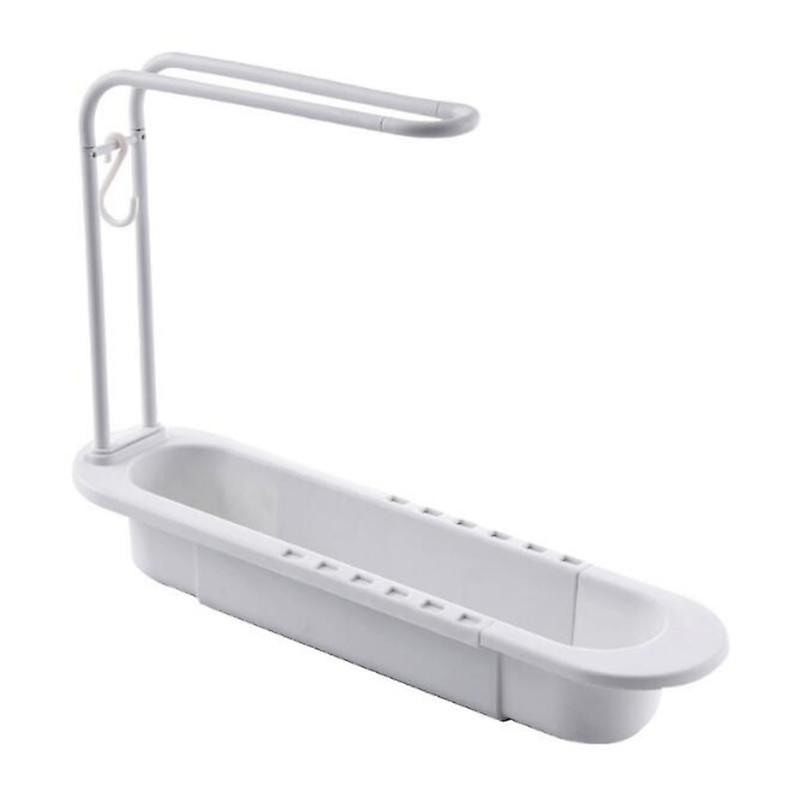 Kitchen Telescopic Sink Shelf Drainer Rack Storage Basket Soap Sponge Storage Towel Rack Bathroom Adjustable Sink Kitchen Tool