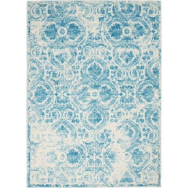 Nourison Jubilant Jub05 Blue Indoor Area Rug