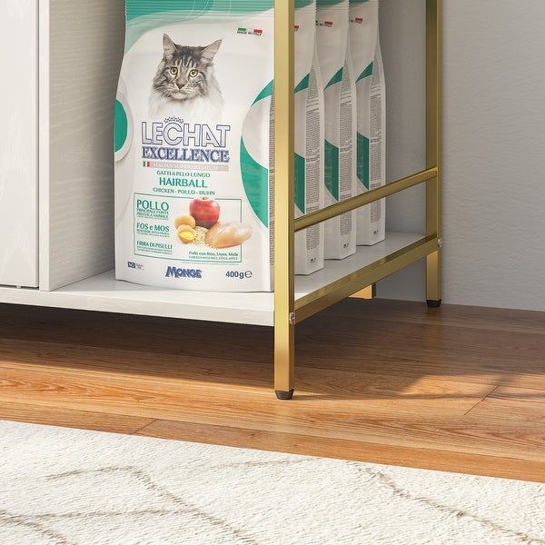 Convenient Storage Solution Cat Litter Box Enclosure w/Litter Catcher - 42.5