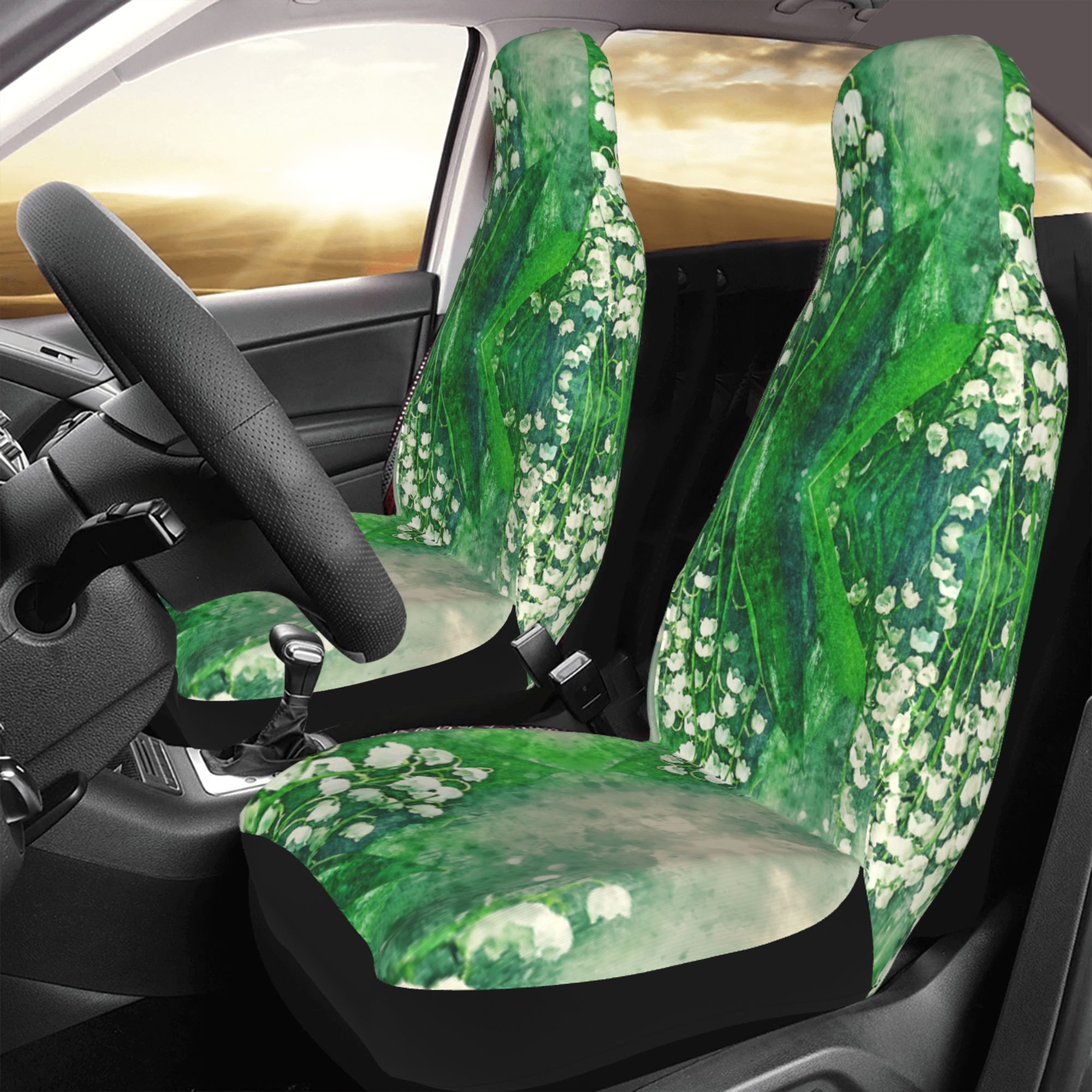 ZICANCN Car Seat Cover Watercolor Bell Orchids Car Front Seat Covers Protectors ， Automotive Seat Covers for Cars Trucks Suv