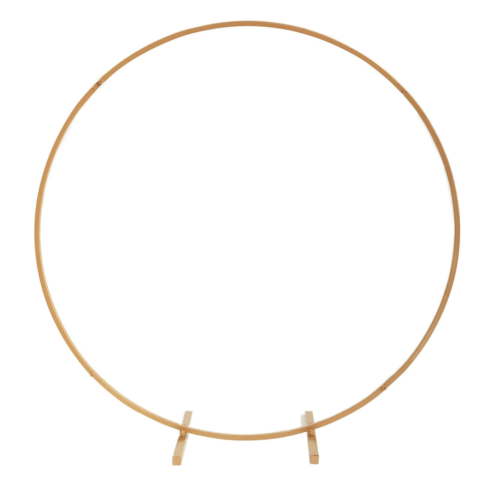 Gold Metal Round Hoop Wedding Centerpiece, Self Standing Table Floral Wreath Frame 28