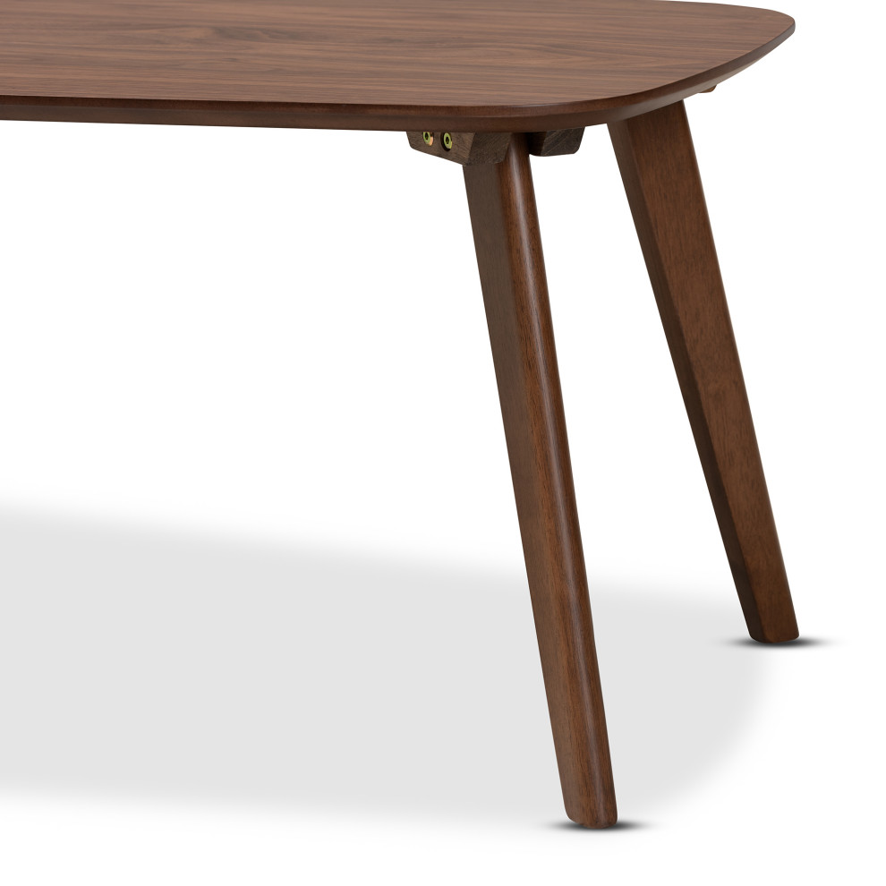 Castlebank Walnut Coffee Table   Midcentury   Coffee Tables   by Baxton Studio  Houzz