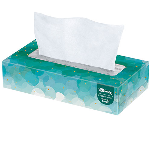 Kimberly-Clark Kleenex Professional Facial Tissue for Business (21400) | Flat Tissue Boxes， 36 Boxes