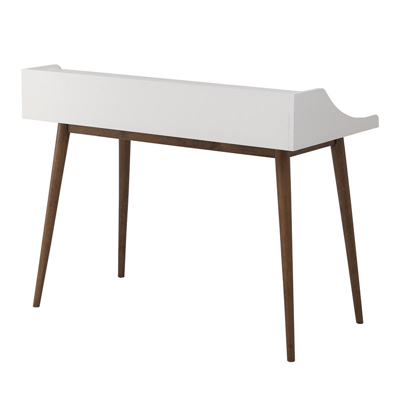 LAGOM Study Desk 120cm - White & Walnut