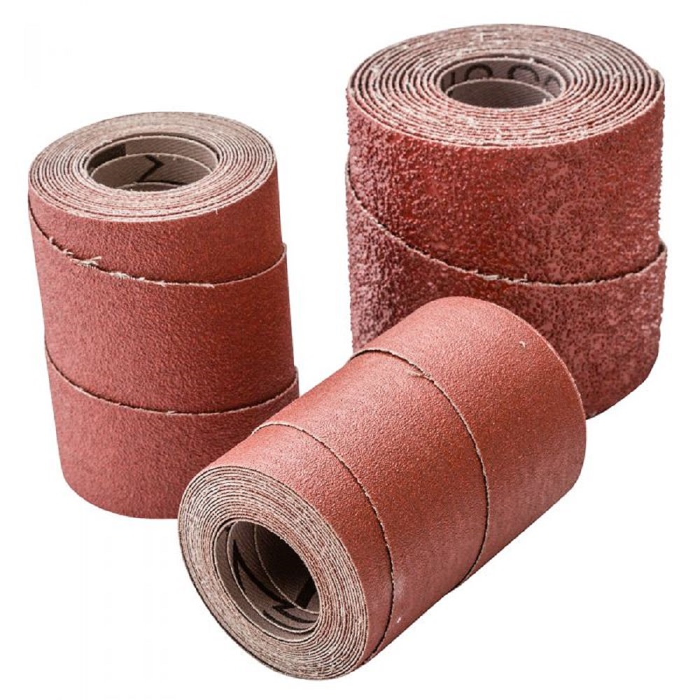 Mixed Grit Three Pre-Cut Abrasive Wraps for 25 In. Drum Sander ;